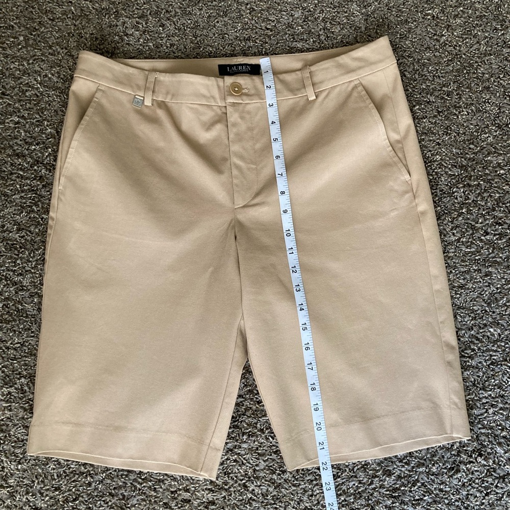 Lauren Ralph Lauren Khaki Bermuda Shorts SIZE L - Picture 3 of 8